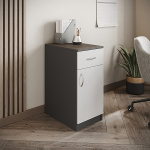 Office cabinet, 400/450/750mm. (Anthracite/Nymphaea Alba)