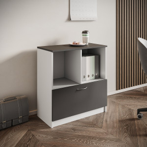 Office cabinet, 700\350\750 mm.  (Anthracite\Nymphaea Alba)