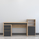 Desk with sideboard 1800/500/910 Sonoma Oak/Anthracite