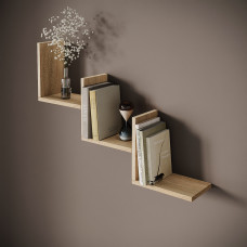 Wall shelf "Step", 600/432/150mm. (Sonoma oak)
