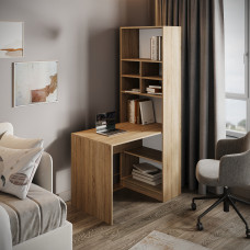 Desk "Compact" with open shelves, 1000/630/1800mm