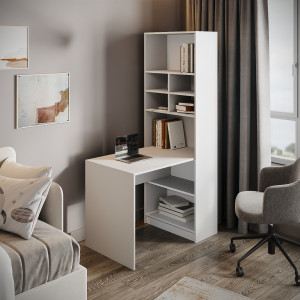 Desk "Compact" with open shelves, 1000*630*1800 mm